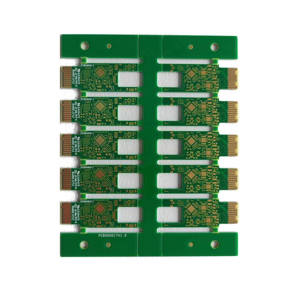 特种工艺PCB 6层不接受金手指引线残留板